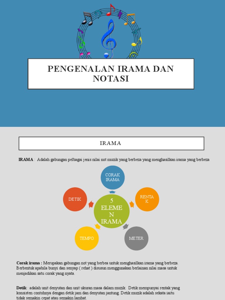 Pengenalan Irama dan Notasi Muzik | PDF