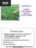 Topic 21 Human Influences On Ecosystem