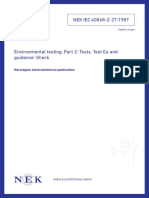 NEK IEC 60068-2-27:1987: Norwegian Electrotechnical Publication