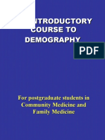 An Introductory Course to Demography