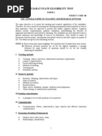 Download syllabus for Gujarat Slet Examination paper-1 by yagneshroyal SN5516779 doc pdf