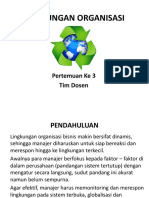 Pertemuan 3 - Lingkungan Organisasi