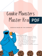 Cookie Monsters Master Kraft: Cookies Made by The Experts