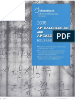 2008 Released AP Calculus BC&AB Exams