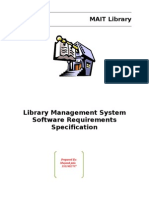 Library Management System Software Requirements Specification