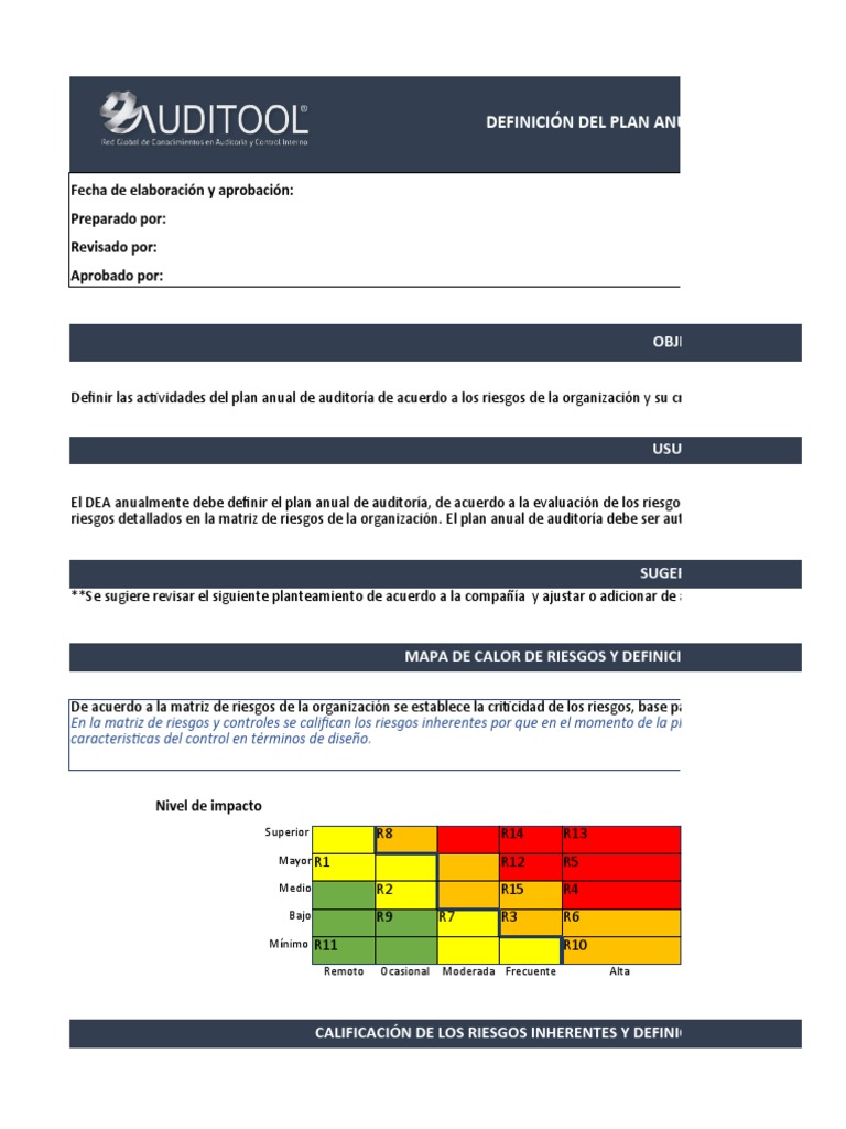 Plan Anual de Auditoría Interna PA-001 | PDF | Auditoría | Informática