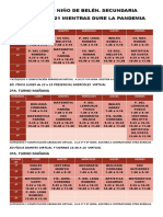 Horarios Inb 2021 para Los Alumnos