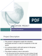 Valuation: Project: Aswath Damodaran