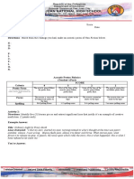 Name: Score: Year and Section: Date: Subject: Creative Non-Fiction