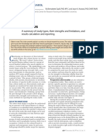 Cohort Studies: A Summary of Study Types, Their Strengths and Limitations, and Results Calculation and Reporting