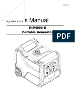 Owner's Manual: INV4000 E Portable Generator