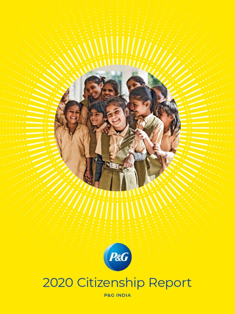 P G Citizenship Report 2020 | PDF | Procter & Gamble | Sustainability