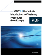 Introduction To Clustering Procedures: Sas/Stat User's Guide