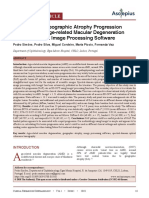 Evaluation of Geographic Atrophy Progression Secondary To Age-Related Macular Degeneration Using A Medical Image Processing Software