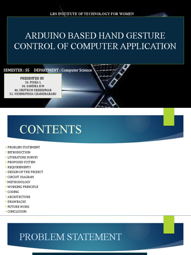 Arduino Based Hand Gesture Control of PC / Laptop | PDF | Arduino ...