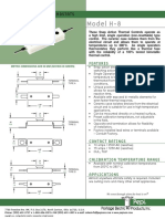 Model H-8: Single Operation Thermostats