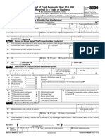 Report of Cash Payments Over $10,000 Received in A Trade or Business