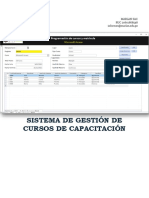 Sistema de Gestión de Cursos de Capacitación