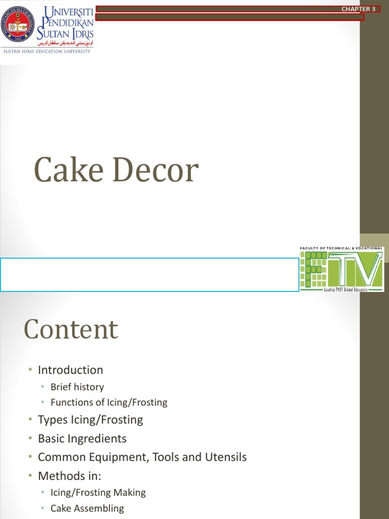 Chapter 3 - Cake Decor 2021 | PDF | Cakes | Icing (Food)