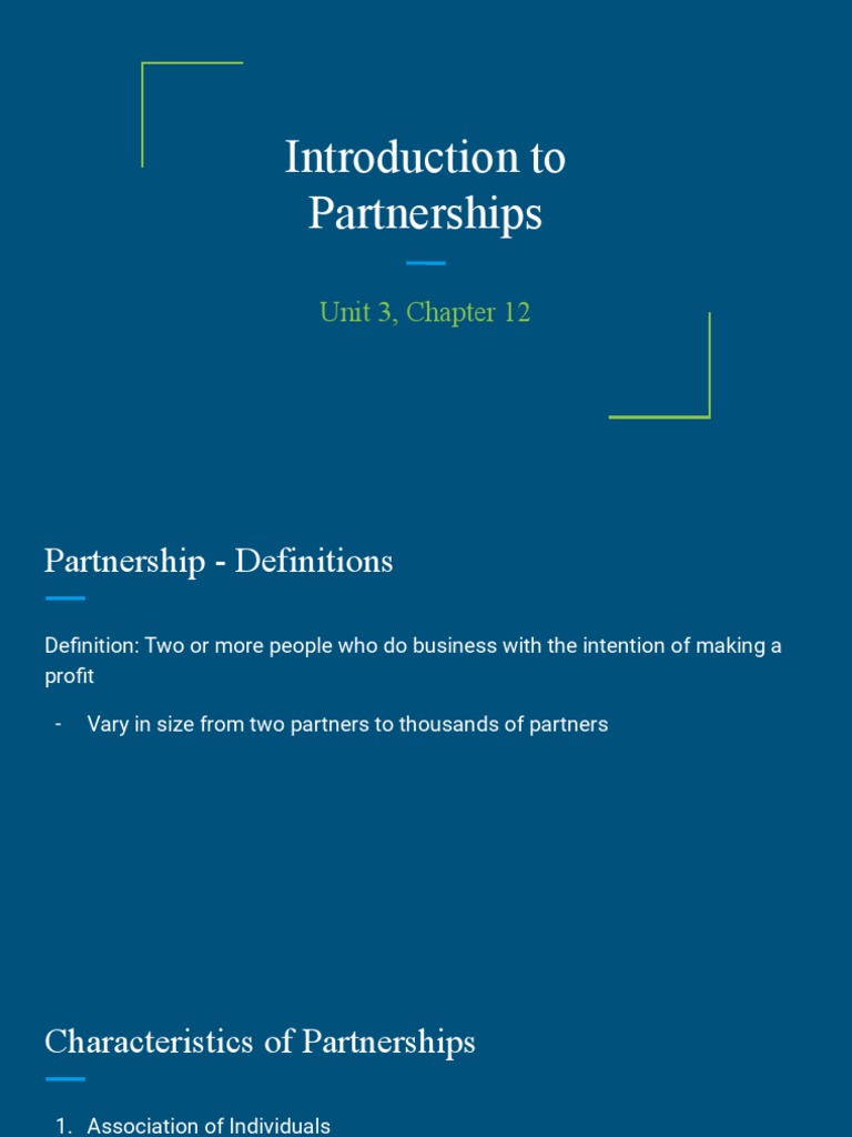 Understanding Partnership Structures | PDF | Partnership | General ...