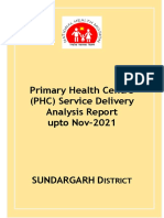 PHC Health Analysis For The Year 2021-22 Upto Nov