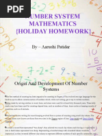 Maths PPT On Number System by Aarushi Patidar