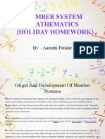 Maths PPT On Number System by Aarushi Patidar