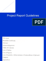 Project Report Guidelines