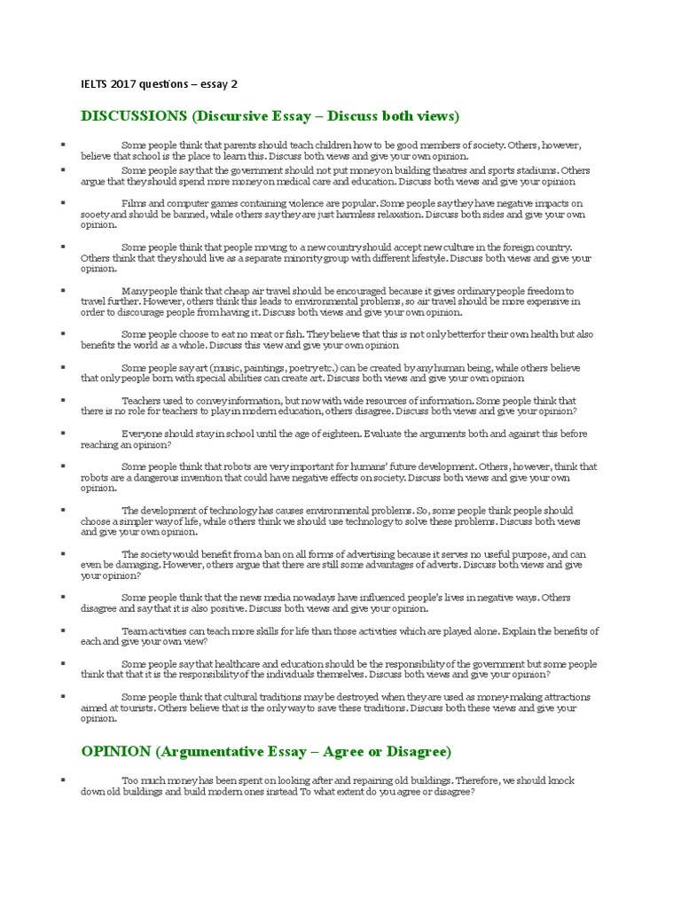 DISCUSSIONS (Discursive Essay - Discuss Both Views) | PDF | Advertising ...