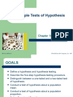 One Sample Tests of Hypothesis: ©the Mcgraw-Hill Companies, Inc. 2008 Mcgraw-Hill/Irwin