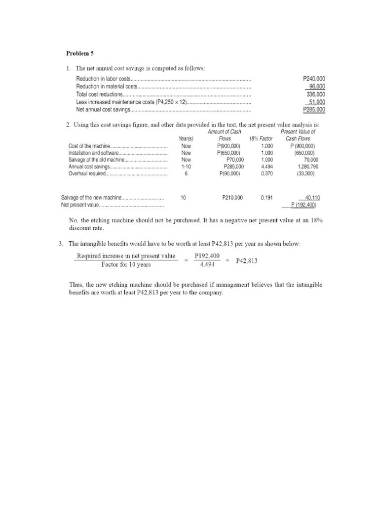 Chapter 13 - Problem 5 | PDF