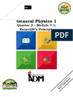 General Physics 1: Quarter 2 - Module 7.1: Bernoulli's Principle