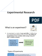 Lecture 11. Experimental Research
