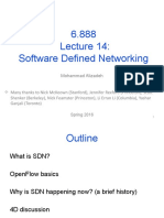 6.888 Software Defined Networking: Mohammad Alizadeh