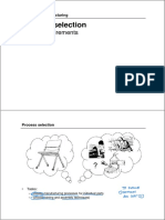 Process Selection: Design Requirements