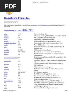 Brew Formula | PDF | Command Line Interface | Shell (Computing)