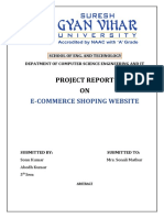 Project Report (E-Commerce)