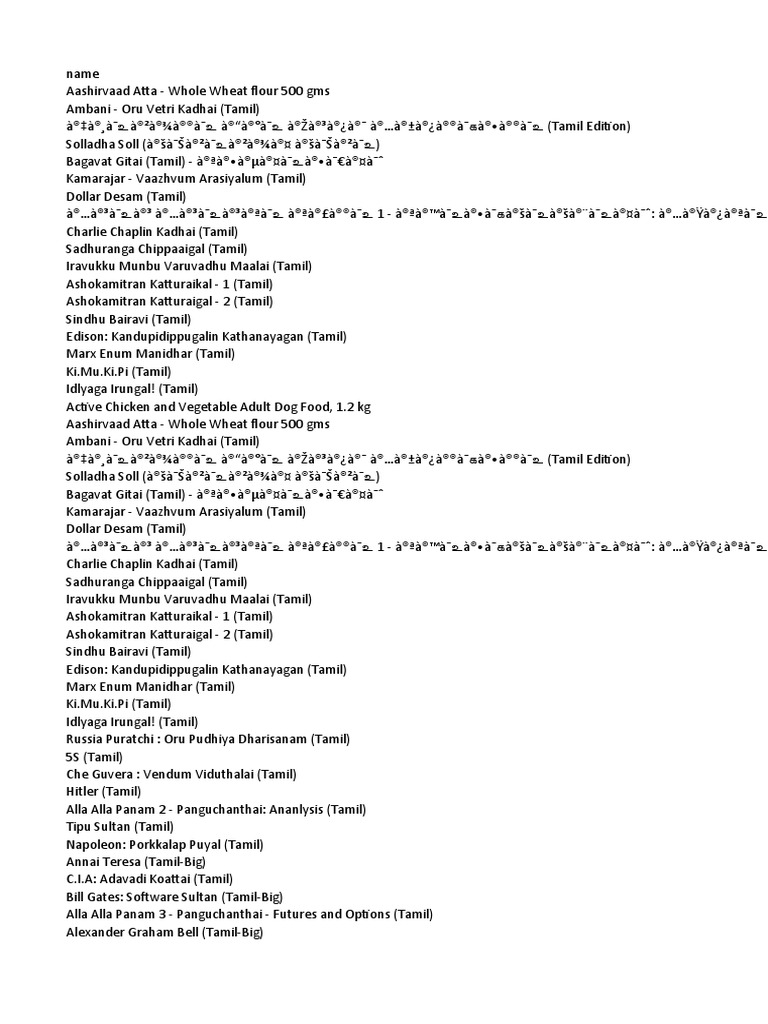 Tamil Literature and Culture Collection | PDF | Headphones | Shampoo