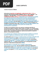 Sentenze Corte Assise Milano 14-02-2018 e Corte Cost. 242-2019