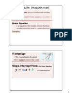 5.3 Slope Intercept Form