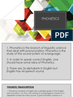 Phonetics: The Study of Speech Sounds