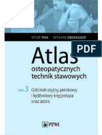 Atlas Osteopatycznych Technik Stawowych - Tom III, Odcinek C, TH, L Kręgosłupa Oraz Żebra Tixa, Ebenegger
