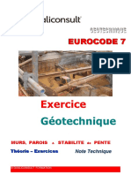 Eurocode 7 Exercise Corrigé