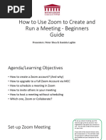 How To Use Zoom To Create and Run A Meeting - Beginners Guide