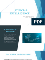 Artificial Intelligence: Name: Muhammad Talha Idris Roll No: 2021F-BSE-064 Section: B