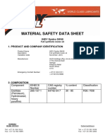 MATERIAL SAFETY DATA SHEET FOR INDY SYNTHRO 5W40 MOTOR OIL
