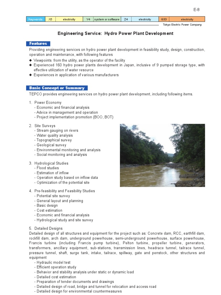 Engineering Service: Hydro Power Plant Development: Features | PDF ...