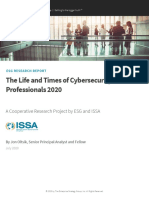 ESG ISSA Research Report Cybersecurity Professionals Jul 2020