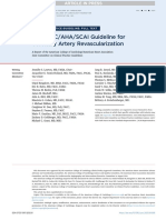 2021 ACC/AHA/SCAI Guidelines On Coronary Artery Revascularization