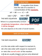 REACTION KINETICS Notes 1 Nov